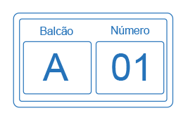 Monitor de atendimento LCD